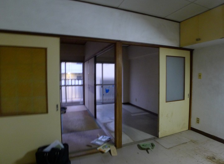 築38年2DK×アクリルスクリーン、2DKの空室対策リフォーム東京都大田区、BEFORE3