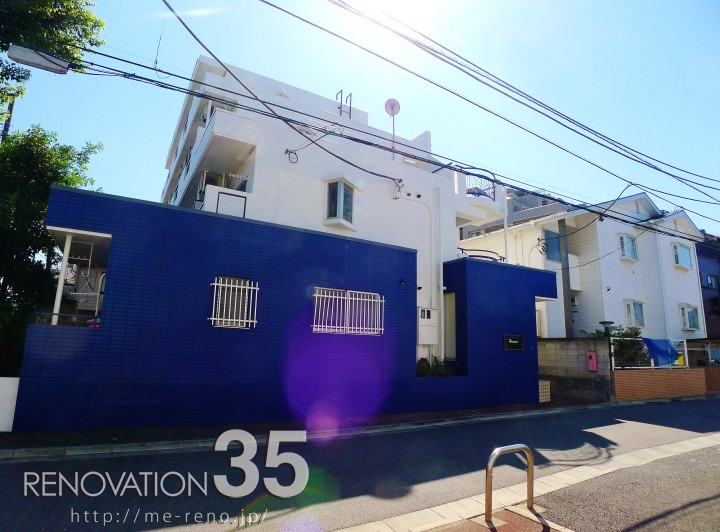 ホワイト×ブルーが作るマリンルック、1K X 23戸 + 2DK X 1戸の空室対策リノベーション東京都板橋区、AFTER3