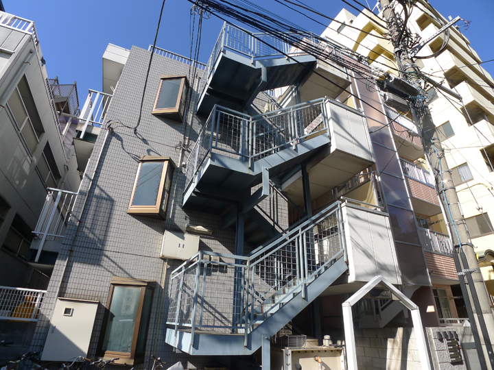 ホワイト×ダークカラー、1K X 12戸の空室対策リフォーム東京都杉並区、BEFORE1