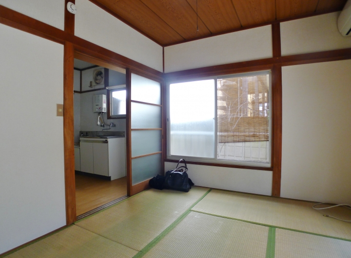 琉球畳が作るカラフル和空間、1Kの空室対策リフォーム東京都中野区、BEFORE2
