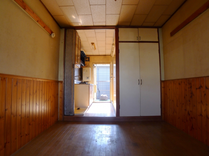 腰壁が作るカフェ風アンティーク空間、1Rの空室対策リフォーム千葉県野田市、BEFORE2