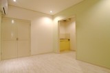 千葉県旭市の1Rリノベーション施工事例、淡いパステルカラーが優しい1R空間