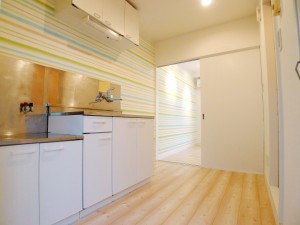 リノベーション施工事例、東京都中央区の1K施工後