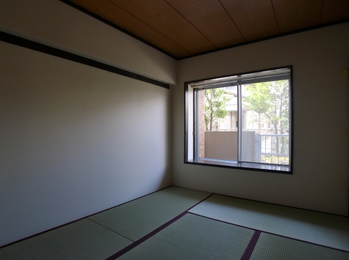 琉球畳とデザインクロスが作るシンプルモダン空間、3DK→2LDKの空室対策リフォーム茨城県、BEFORE6