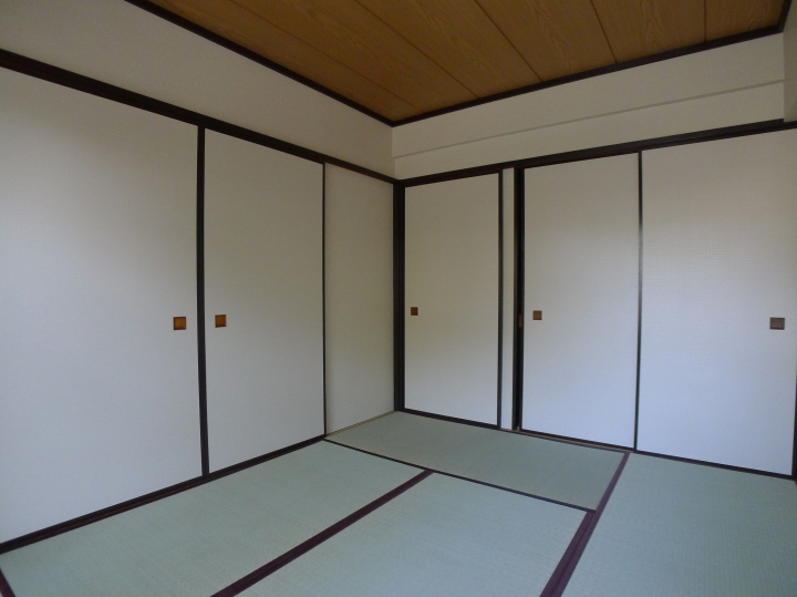 琉球畳とデザインクロスが作るシンプルモダン空間、3DK→2LDKの空室対策リフォーム茨城県、BEFORE1