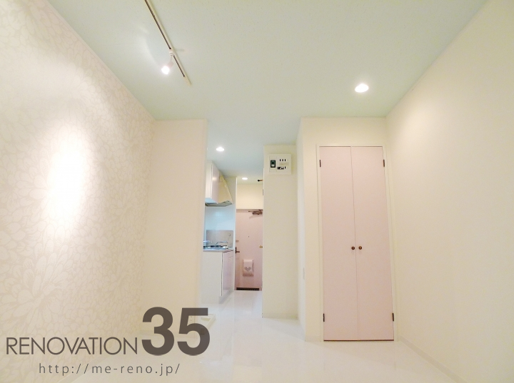 花柄×ピンクが作るエレガント空間、1Rの空室対策リノベーション神奈川県伊勢原市、AFTER2