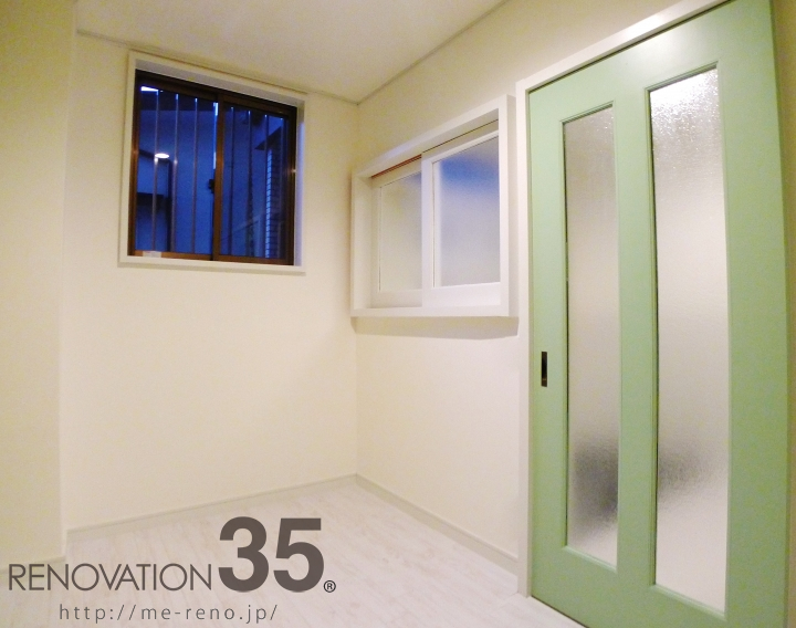 白×グリーンが作る爽やかな2LDK、2LDKの空室対策リノベーション千葉県松戸市、AFTER10