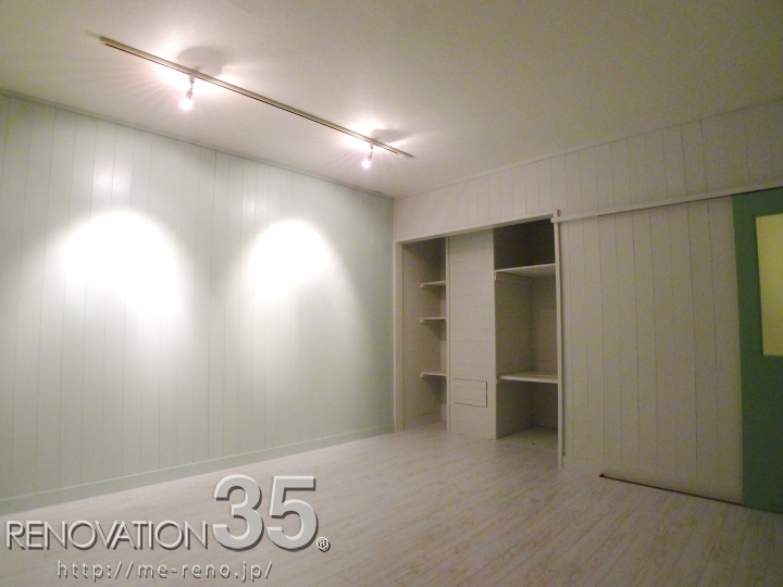 白×グリーンが作る爽やかな2LDK、2LDKの空室対策リノベーション千葉県松戸市、AFTER5
