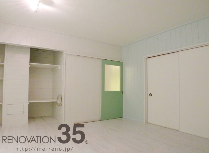 白×グリーンが作る爽やかな2LDK、2LDKの空室対策リノベーション千葉県松戸市、AFTER7