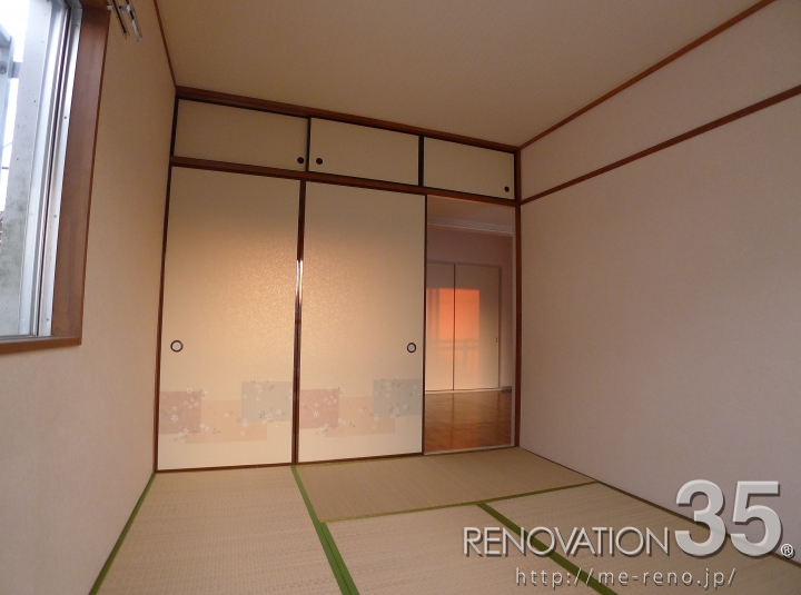 琉球畳と木目柄が作るシンプル空間、3DKの空室対策リフォーム埼玉県ふじみ野市、BEFORE4
