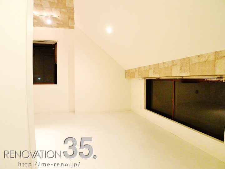 コンクリート調天井×1R、1Rの空室対策リノベーション東京都八王子市、AFTER4