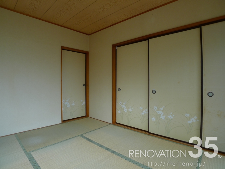 木目柄とネイビーが作るシンプル空間、2DKの空室対策リフォーム埼玉県川口市、BEFORE2