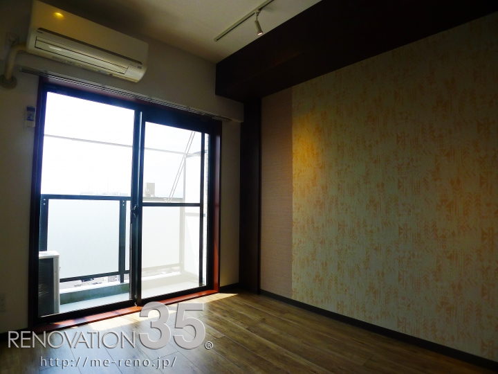 デザイン貼り×豊かな空間、1Kの空室対策リノベーション神奈川県平塚市、AFTER4