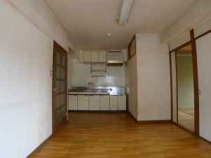 リフォーム施工事例、神奈川県横浜市の3DK施工前