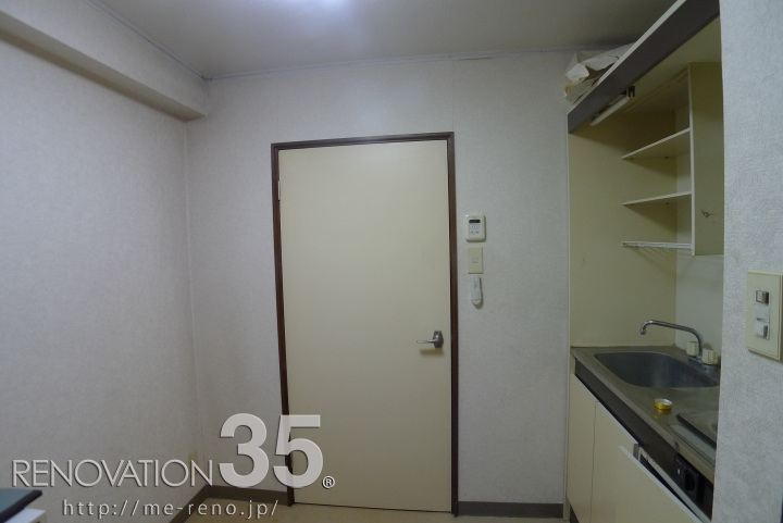 煉瓦柄と木目柄が演出する隠れ家的1K、1Kの空室対策リフォーム神奈川県横浜市、BEFORE5