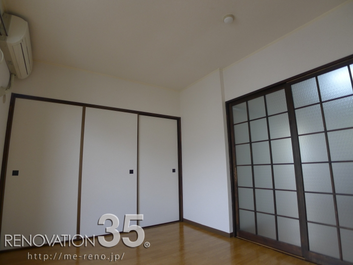 3種のアクセントクロス×黒がつなぐモダンな空間、2DKの空室対策リフォーム神奈川県川崎市、BEFORE7