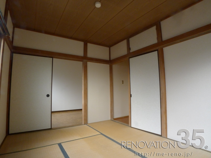 白と黒のコントラストが作るクールモダンな空間、3DKの空室対策リフォーム東京都国分寺市、BEFORE4