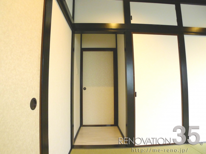 白と黒のコントラストが作るクールモダンな空間、3DKの空室対策リノベーション東京都国分寺市、AFTER6