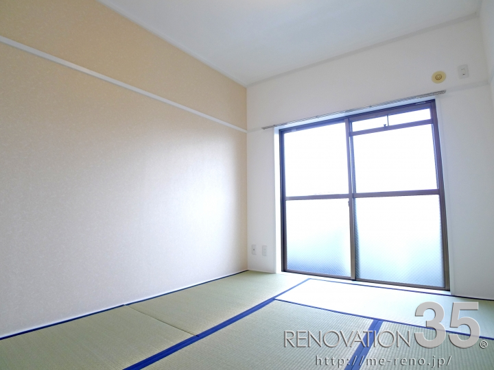 テラコッタ柄×パステルに彩られた空間、2DKの空室対策リノベーション埼玉県狭山市、AFTER5