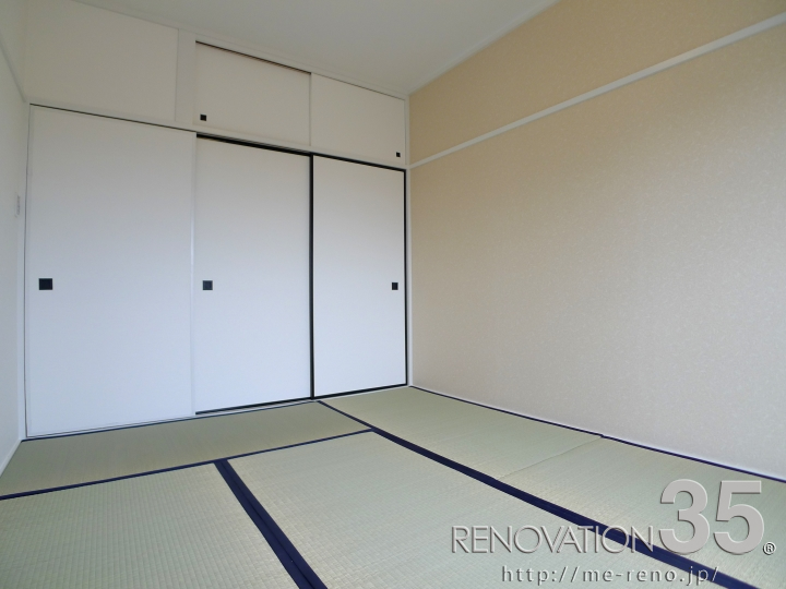 テラコッタ柄×パステルに彩られた空間、2DKの空室対策リノベーション埼玉県狭山市、AFTER6