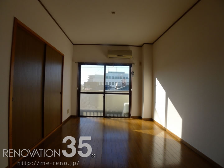 白×石目調クロスで作る高級感漂う空間、2DKの空室対策リフォーム埼玉県川口市、BEFORE7
