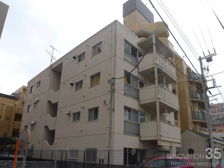 ホワイト×パステルオレンジ、1DK X 13戸の空室対策リフォーム神奈川県平塚市、BEFORE1