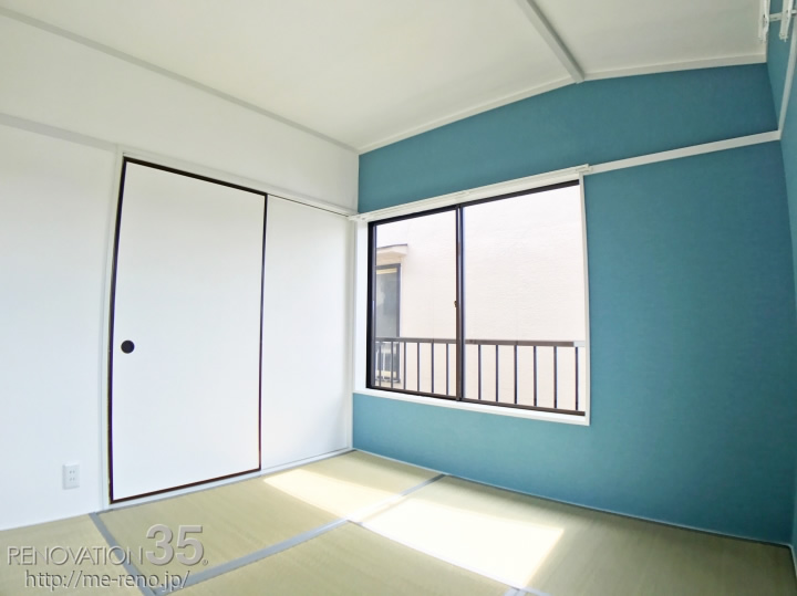 レトロな洋室×洋風の和室、2DKの空室対策リノベーション東京都足立区、AFTER3