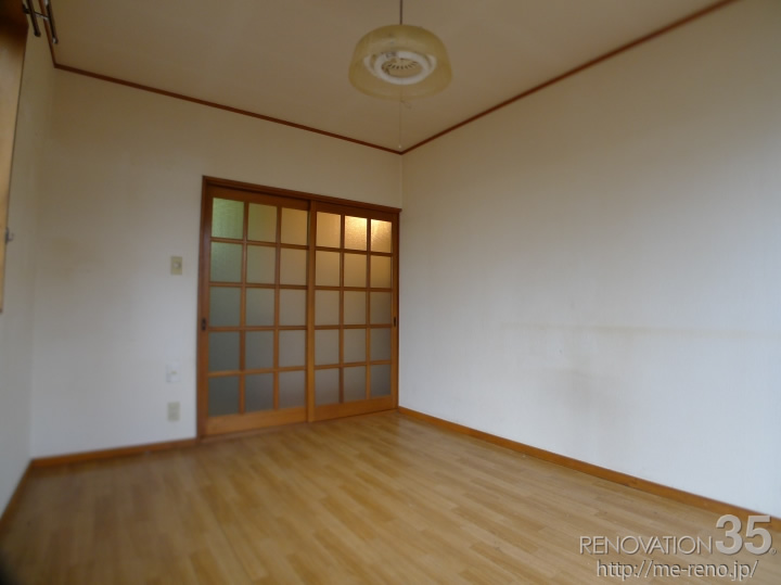 レトロな洋室×洋風の和室、2DKの空室対策リフォーム東京都足立区、BEFORE2