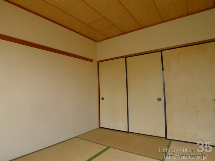 クールな洋室×和みの和室、2DKの空室対策リフォーム埼玉県志木市、BEFORE4