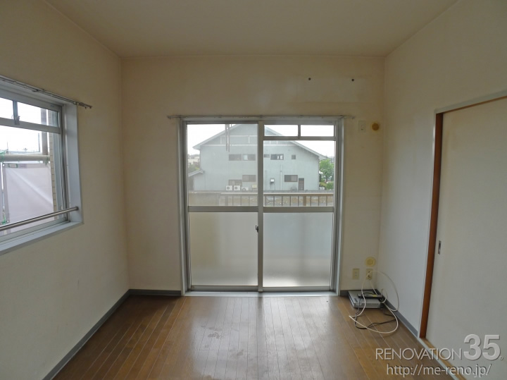 クールな洋室×和みの和室、2DKの空室対策リフォーム埼玉県志木市、BEFORE3