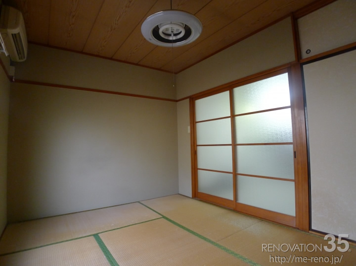白×水色で作るモダンな和室、1DKの空室対策リフォーム東京都東村山市、BEFORE3