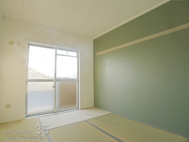 クールな洋室×和みの和室、2DKの空室対策リノベーション埼玉県志木市、AFTER5