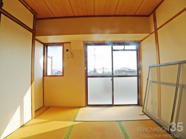 ブラックレンガ柄が演出するシックな空間、2DKの空室対策リフォーム神奈川県座間市、BEFORE4