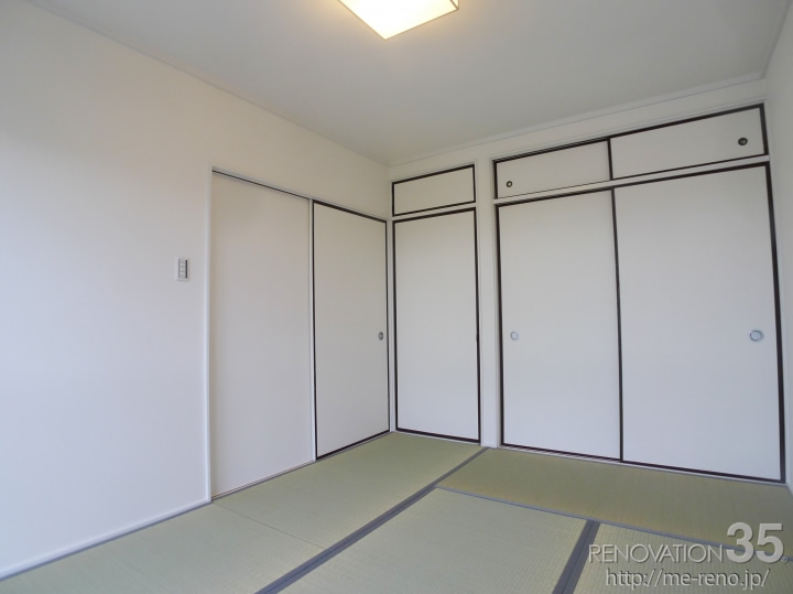 スタイリッシュな洋室×モダンな和室、3DKの空室対策リノベーション千葉県野田市、AFTER5