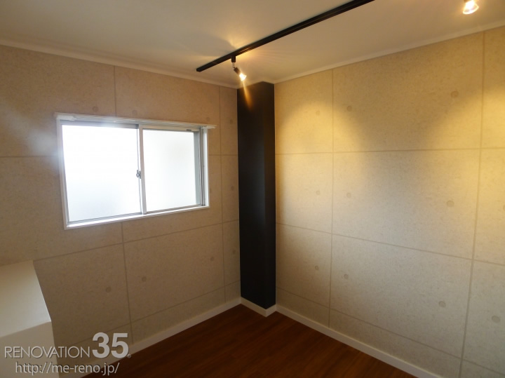 スタイリッシュな洋室×モダンな和室、3DKの空室対策リノベーション千葉県野田市、AFTER3