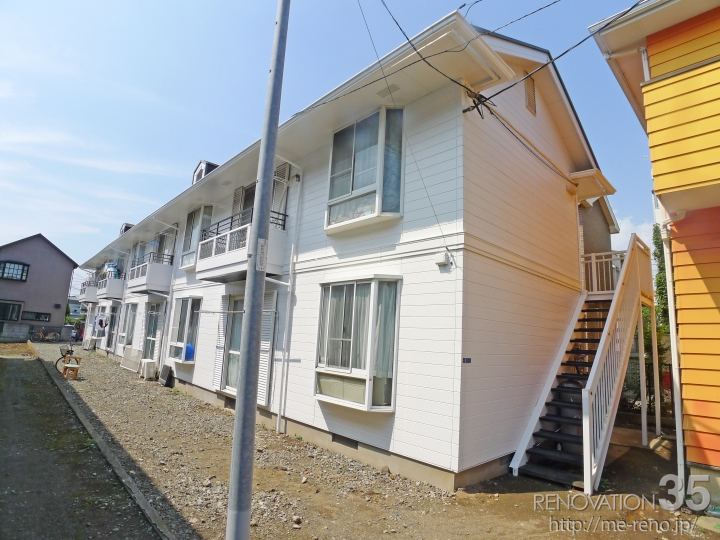 ホワイト×洋風住宅、2DK X 8戸の空室対策リノベーション神奈川県平塚市、AFTER3
