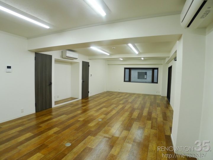 間取り変更×明るいオフィス空間、1Kの空室対策リノベーション東京都新宿区、AFTER2