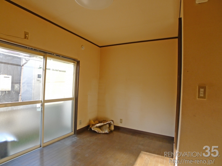 煉瓦柄アクセントクロスで作る隠れ家のような空間、1Rの空室対策リフォーム神奈川県横浜市、BEFORE4