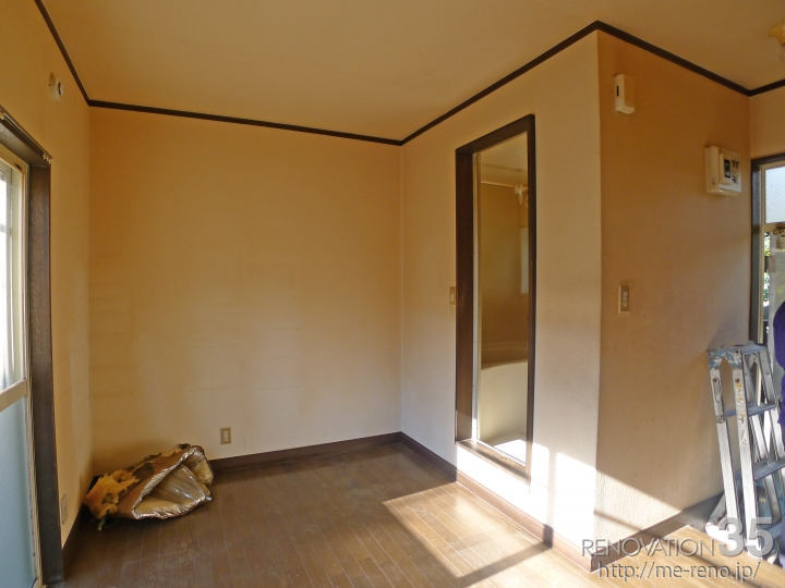 煉瓦柄アクセントクロスで作る隠れ家のような空間、1Rの空室対策リフォーム神奈川県横浜市、BEFORE3