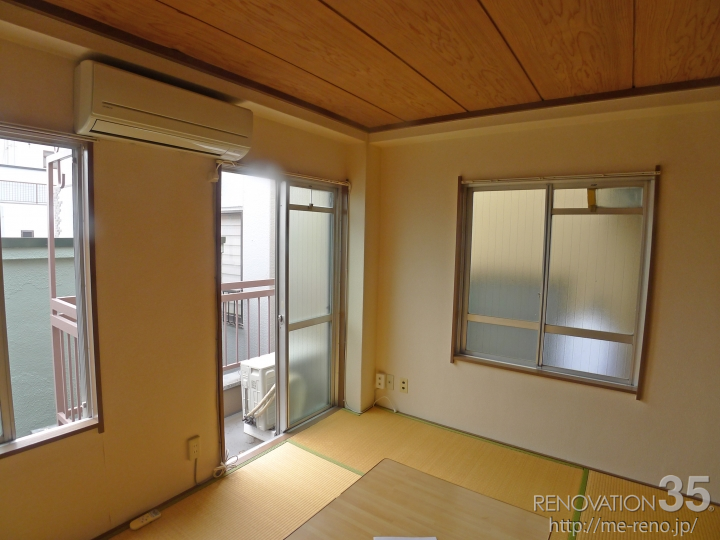 ホワイト×パステルオレンジで作る北欧スタイル、1Kの空室対策リフォーム東京都葛飾区、BEFORE4