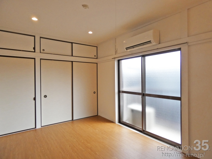 白×木目柄で作る洋風モダンな空間、1Kの空室対策リノベーション東京都葛飾区、AFTER2
