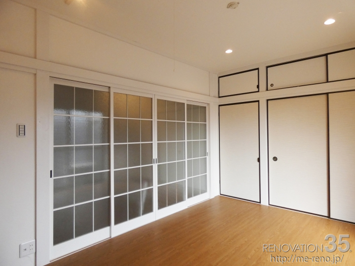 白×木目柄で作る洋風モダンな空間、1Kの空室対策リノベーション東京都葛飾区、AFTER3