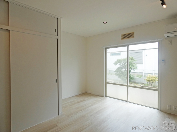 白×透き通るような開放感、1Kの空室対策リノベーション東京都八王子市、AFTER3