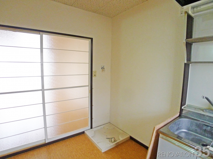 白×透き通るような開放感、1Kの空室対策リフォーム東京都八王子市、BEFORE4