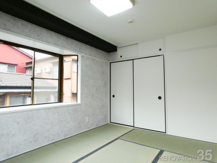 モダンな和室×優しい洋室、2DKの空室対策リノベーション神奈川県川崎市、AFTER3