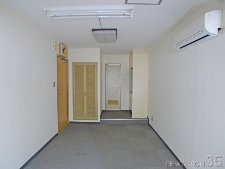 ブラウン系ワントーンコーデで空間に温もりを、1Rの空室対策リフォーム東京都新宿区西新宿、BEFORE4