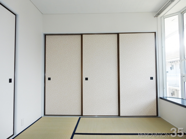 コンクリート調の素材感を活かしたシャープな空間、2DKの空室対策リノベーション神奈川県平塚市、AFTER3