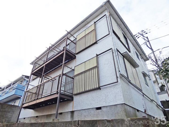 シンプルモダン、2DK X 2戸 + 1LDK X 2戸の空室対策リフォーム神奈川県横浜市、BEFORE1