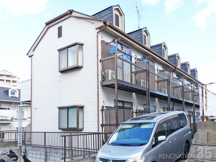 ホワイト×ダークグレー、1R X 12戸の空室対策リフォーム神奈川県横浜市、BEFORE1
