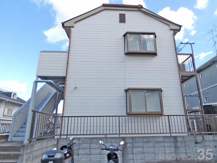 ホワイト×ダークグレー、1R X 12戸の空室対策リフォーム神奈川県横浜市、BEFORE3